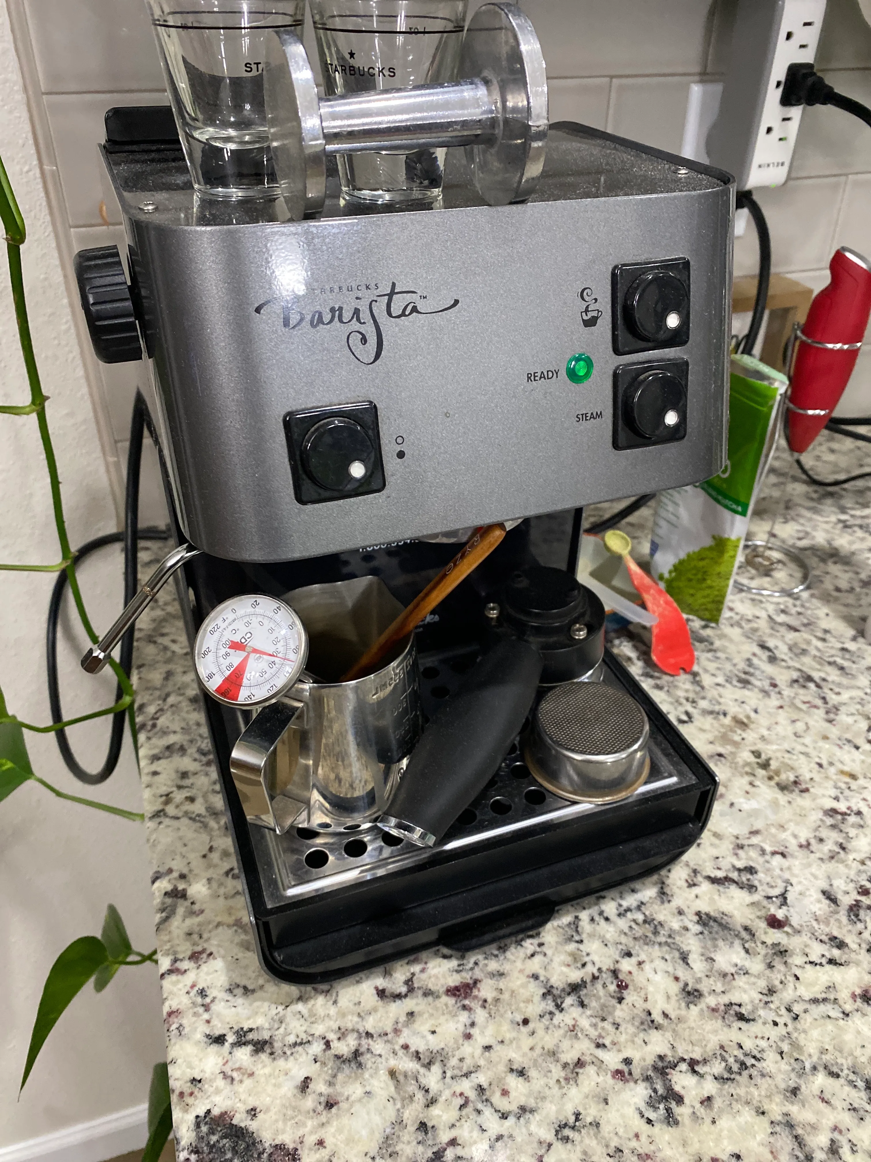 Starbucks Barista Espresso Machine by Saeco - Complete Home Cafe Starter Kit